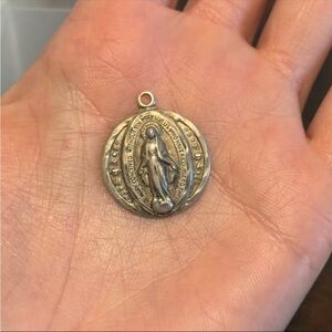925 Sterling Silver Mother Mary Pendant